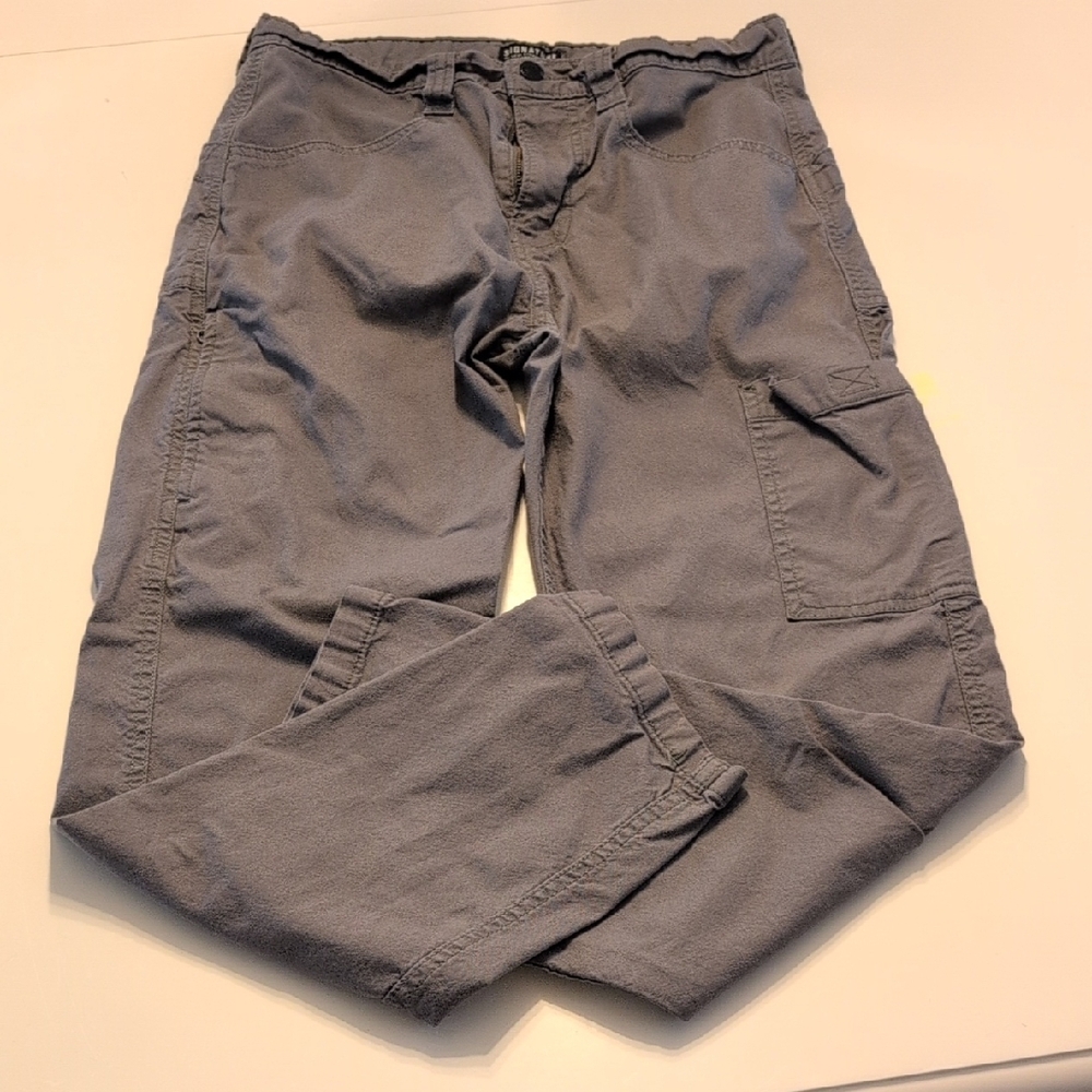 Signature by Levi Strauss Gray Cargo Pants